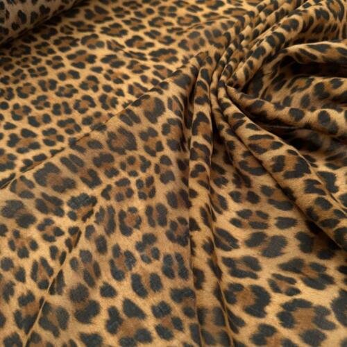 Rudas ir juodas leopardo rašto audinys